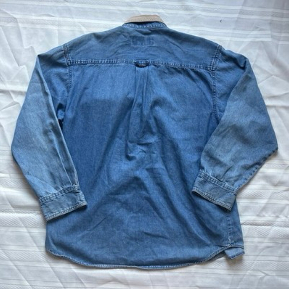 Remington Field Button Down Denim Men’s Medium Lightweight Shooting Shirt - Picture 4 of 10